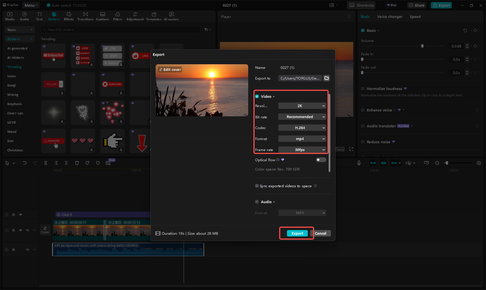 Exporter et partager sur YouTube
