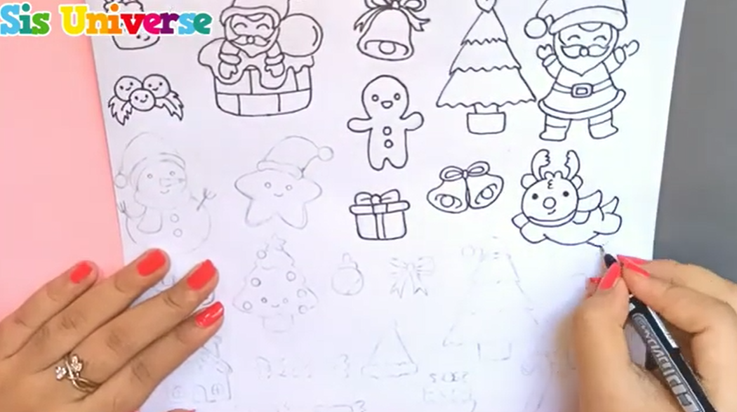 Christmas gift tag stickers