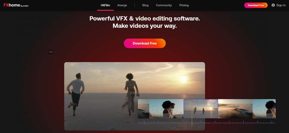 ingyenes videószerkesztés weboldal