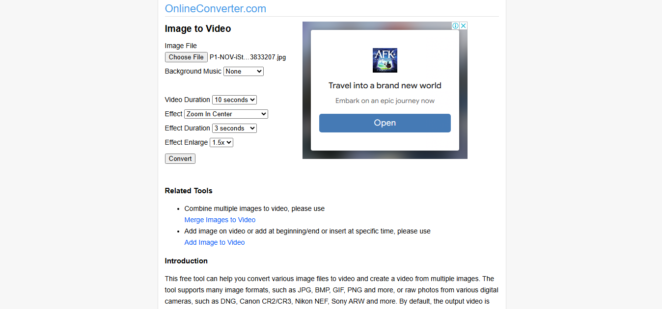 Online jpg naar film converter