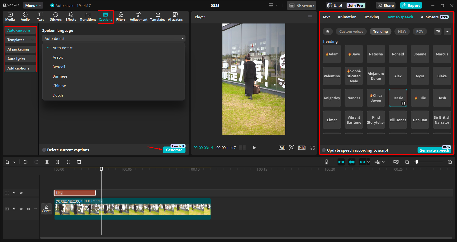 Montage et affinage de vidéos avec l' CapCut éditeur vidéo de bureau