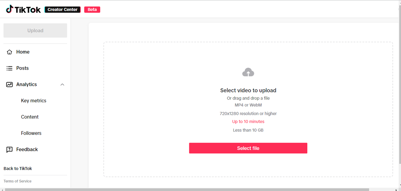Upload your video