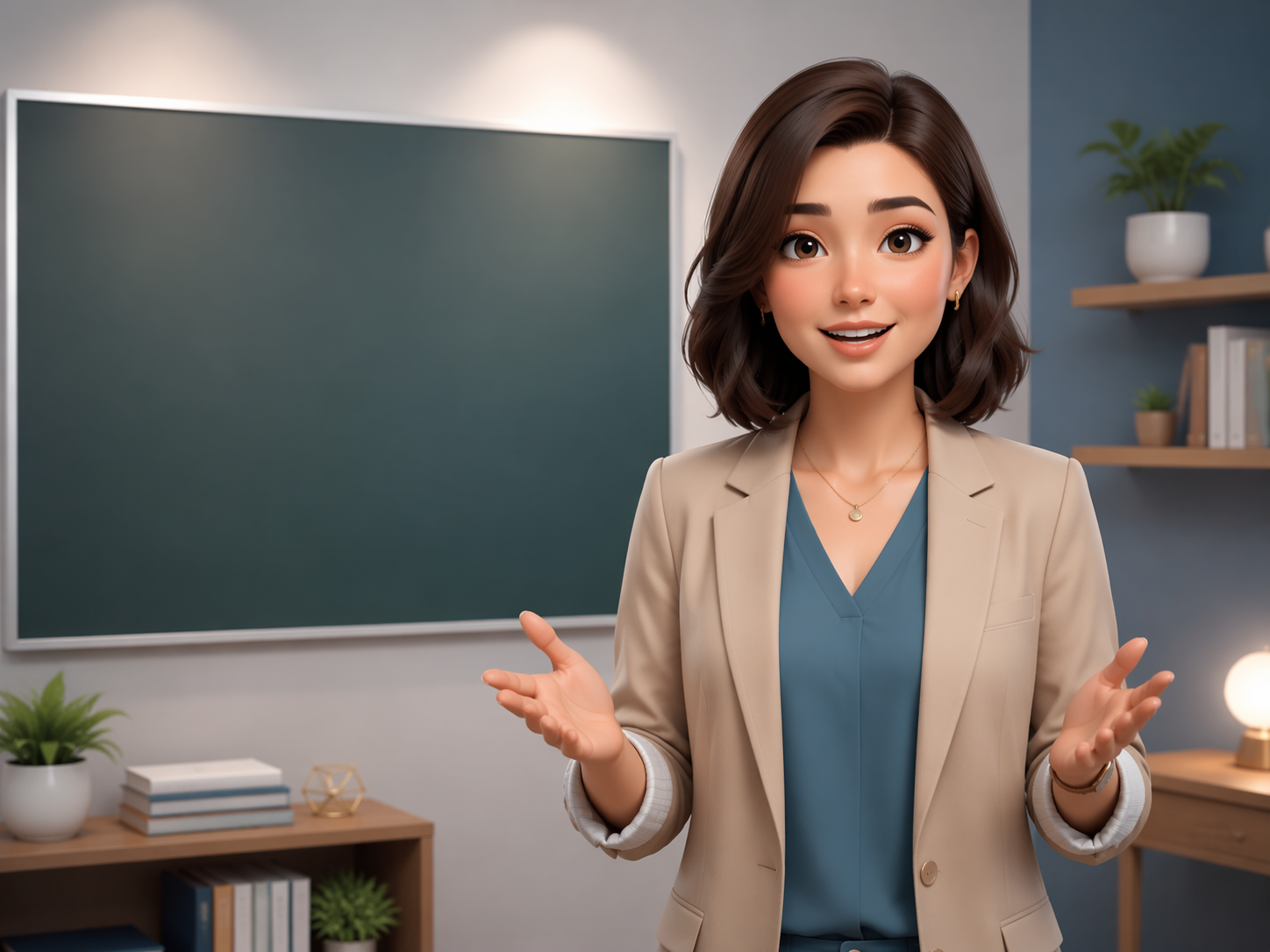 Dreamina e-learning avatar lip sync prompt example 1