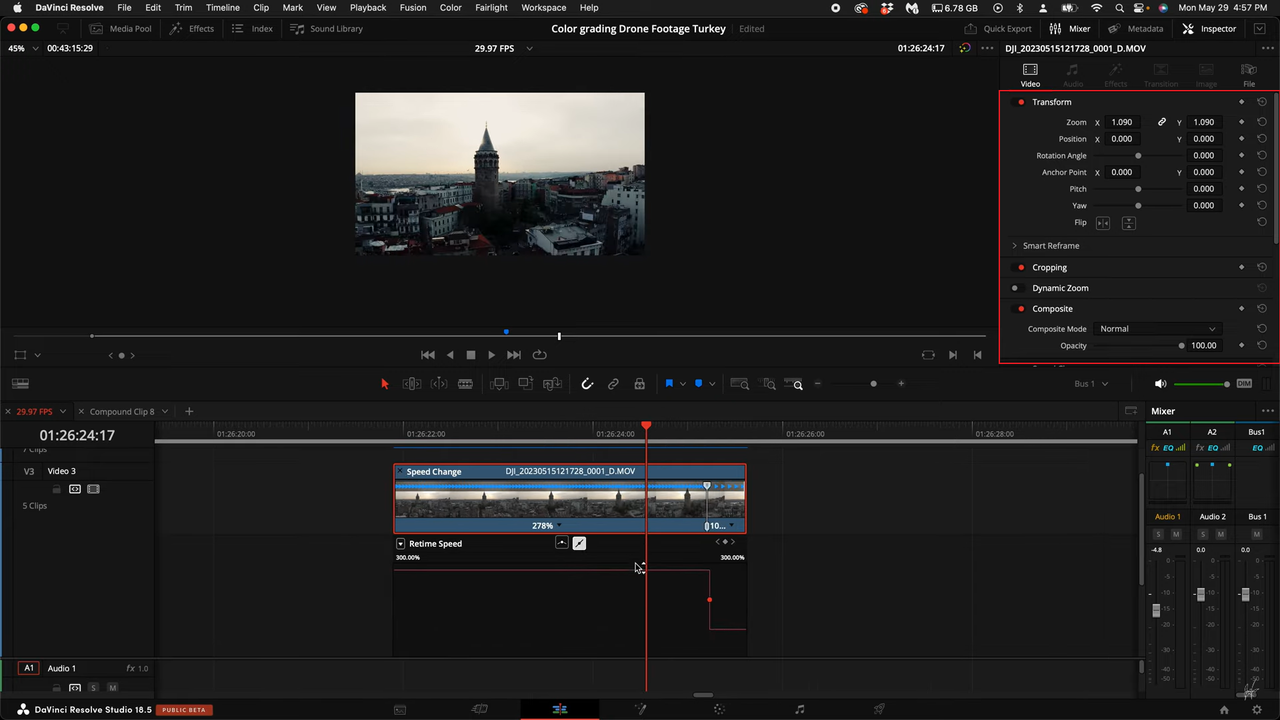 gradually sped up a c lip in davinici 15 Retiming Clips and Speed Ramps DaVinci Resolve Speed up clip with a