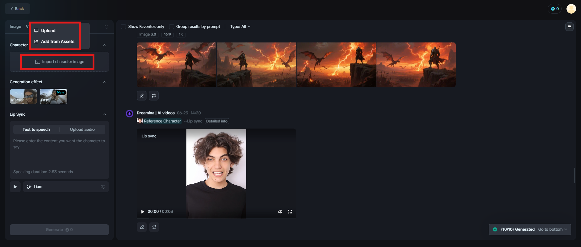 Upload an image