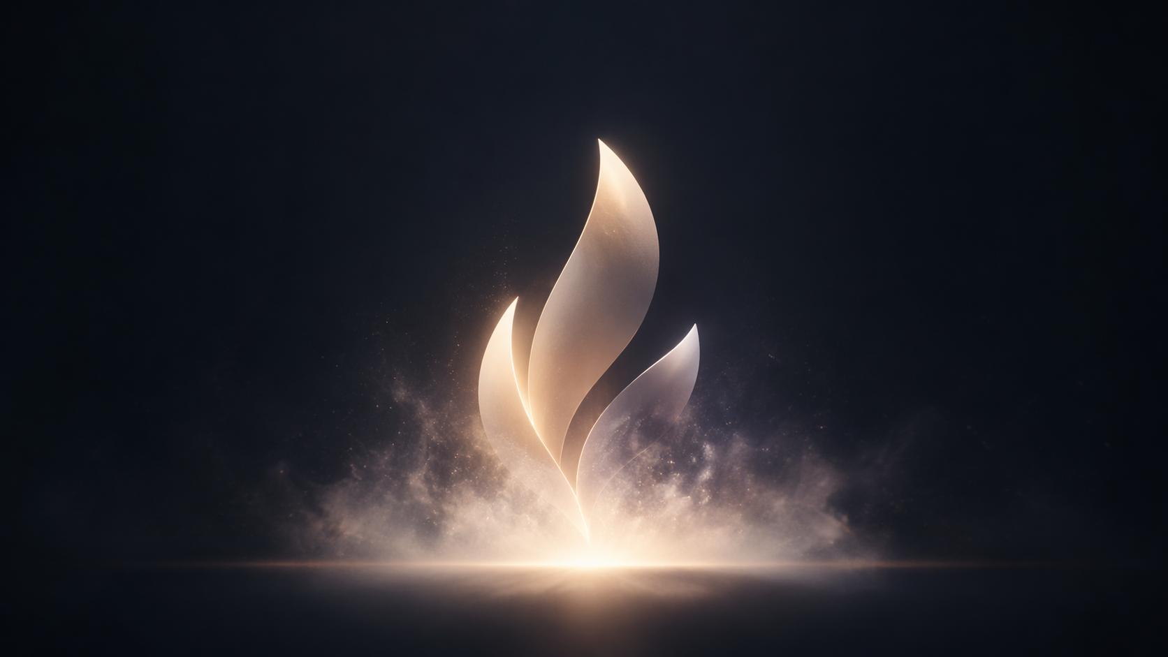 Dreamina logo animation video prompts prompt example 2: Soft fade-up logo