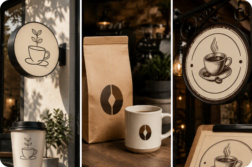Entdecken Sie endlose Kaffee-Logo-Ideen