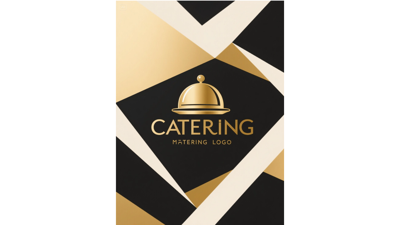 Logo di catering moderno per eventi esclusivi