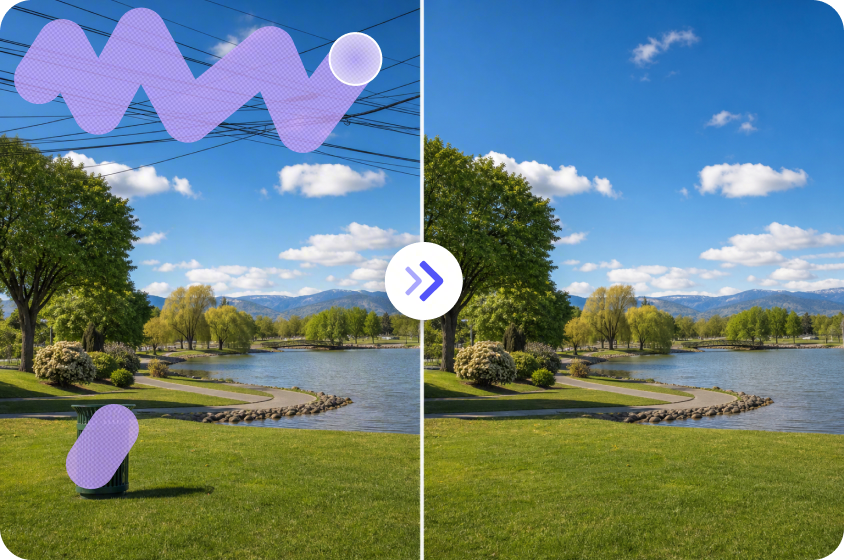Remove Object from Photo controlled variation