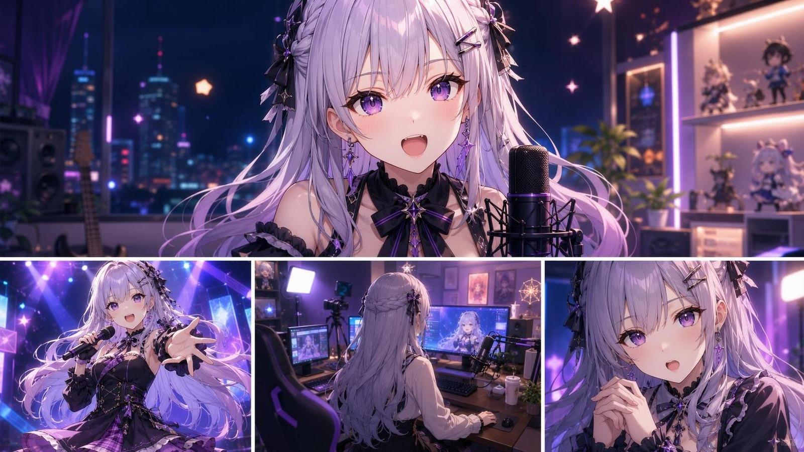 VTuber lip sync AI template cover