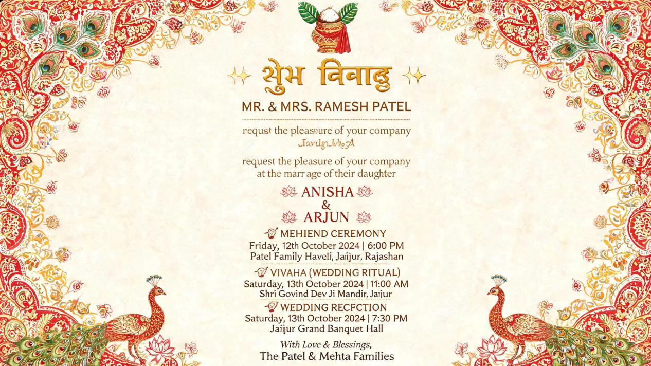 Regional cultural invitation designs visual