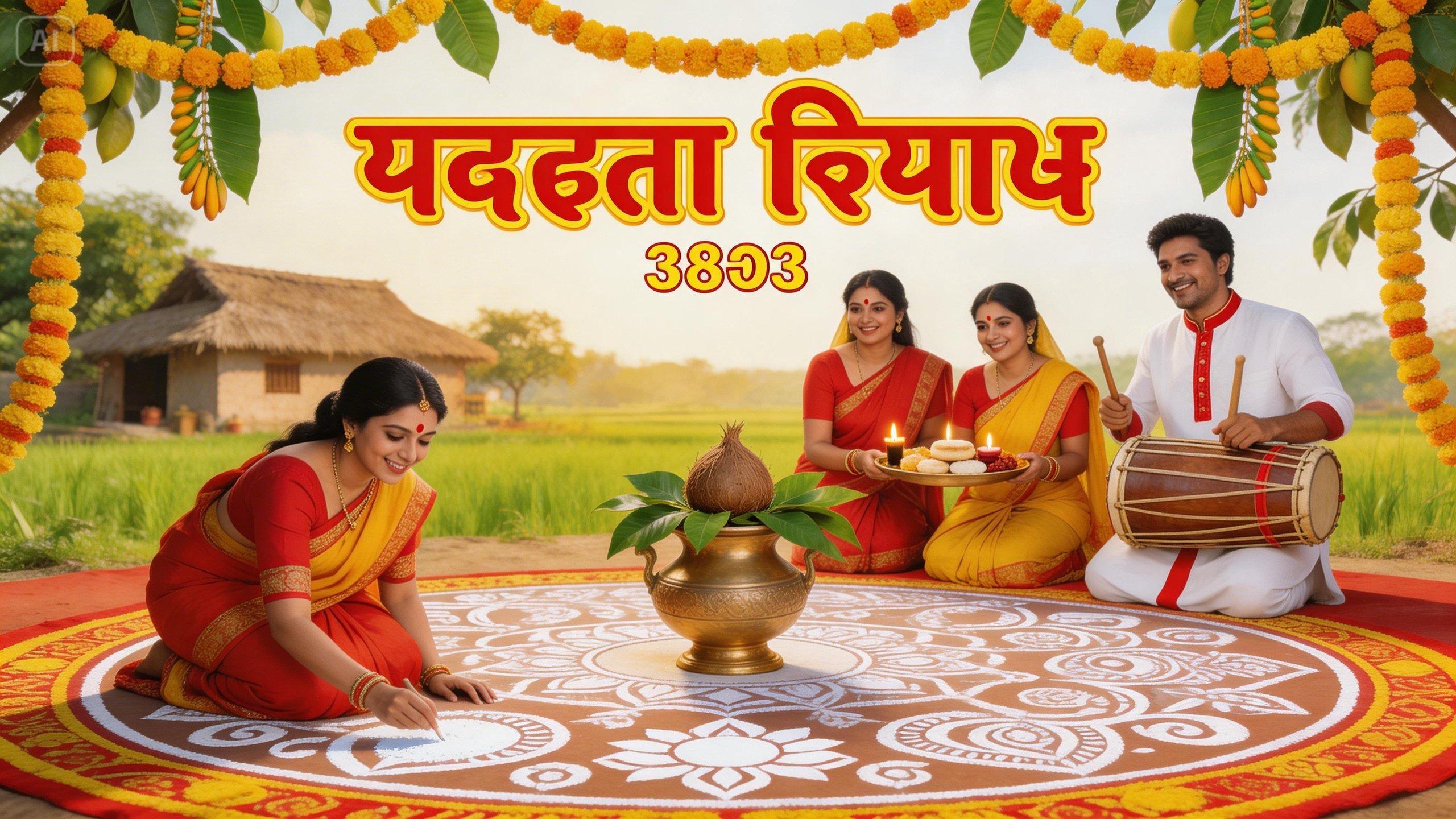 Plakat Pohela Boishakh podpowiada