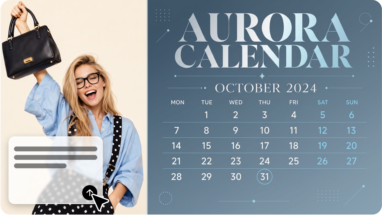 Gerar arte de calendário a partir de texto e imagens