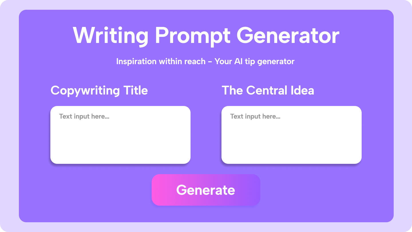 Generatori di prompt di scrittura