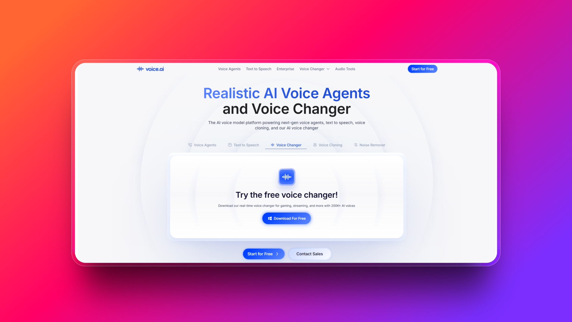Cambiavoce in tempo reale di Voice.ai