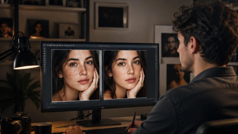 EPIK AI Photo Editor Online Alternative — adult portrait before-and-after photo editing studio