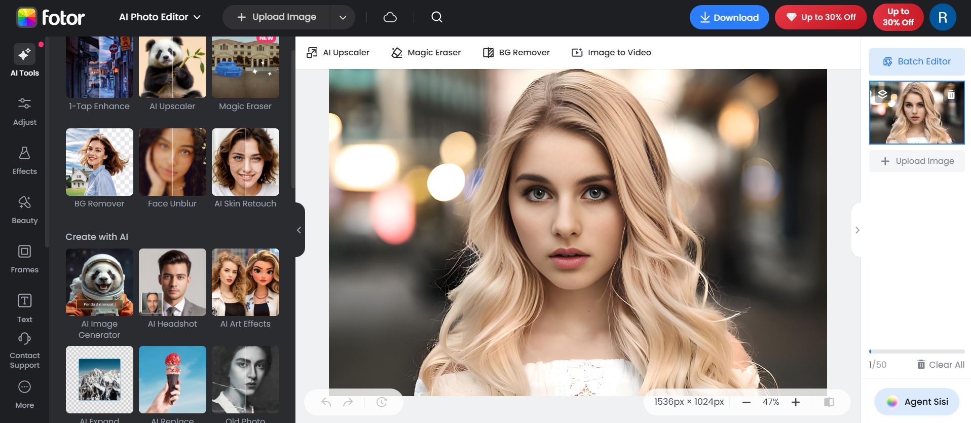 Fotor - AI age generator