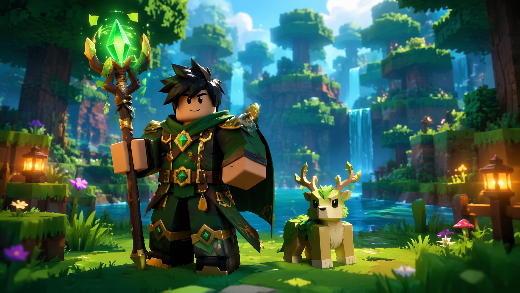 Ví dụ nhắc nhở bộ lọc Dreamina roblox 5: Hình đại diện tưởng tượng với thú cưng