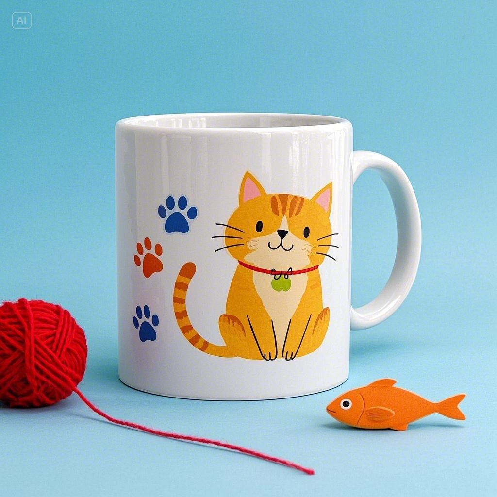 Personalized cat mug