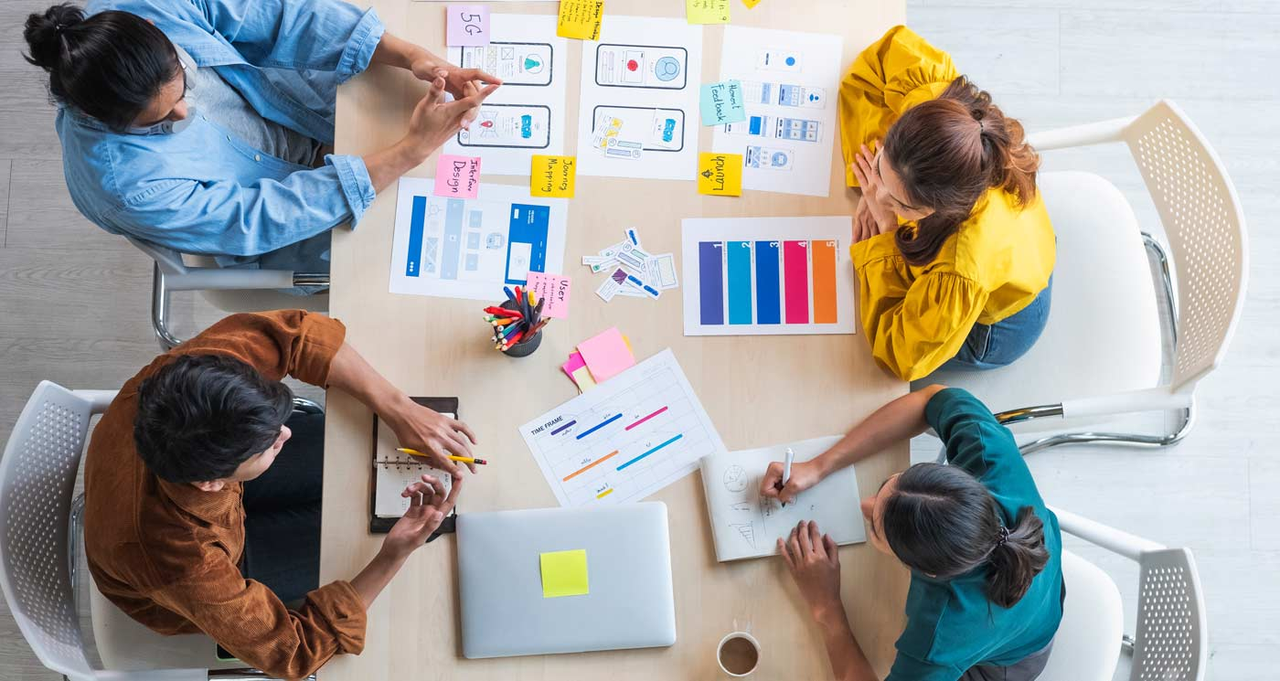 Design- und Brainstorming-Sitzungen