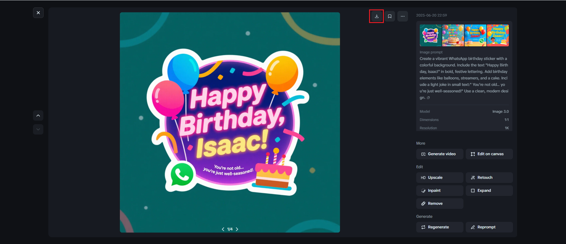 ステッカーハッピーバースデーWhatsApp