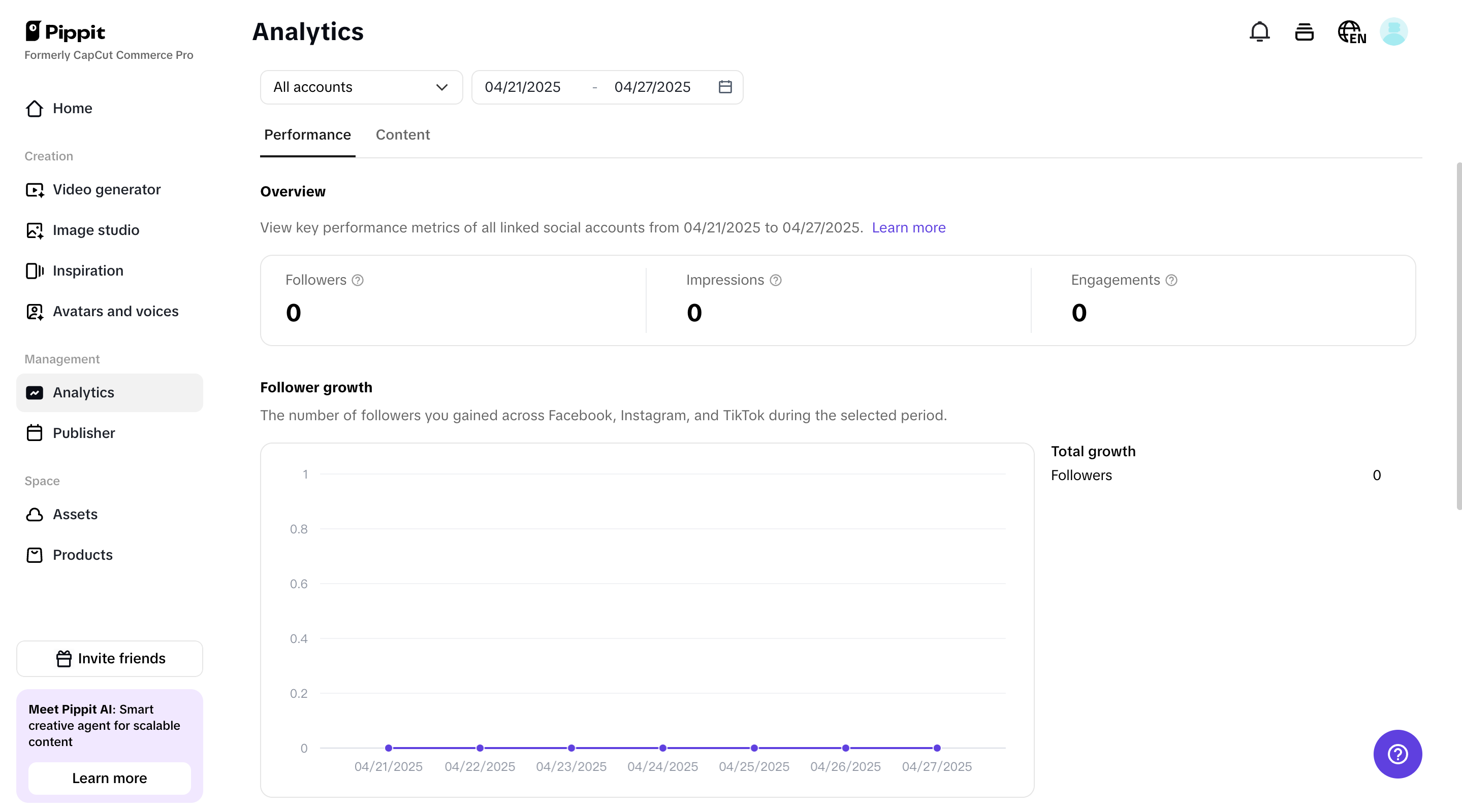 Monitor analytics of the video