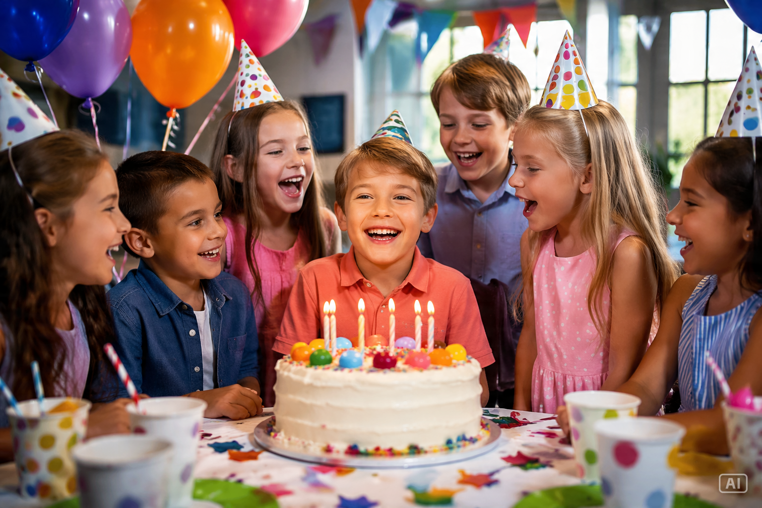 Kids birthday party image generated by Pippit