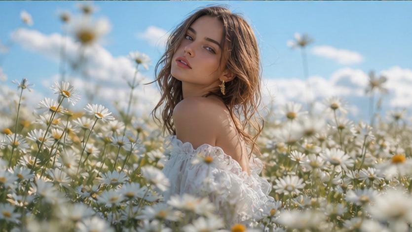 Avisos de IA de campo de flores ejemplo 5