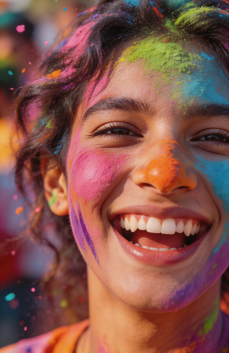 imej latar belakang trend holi