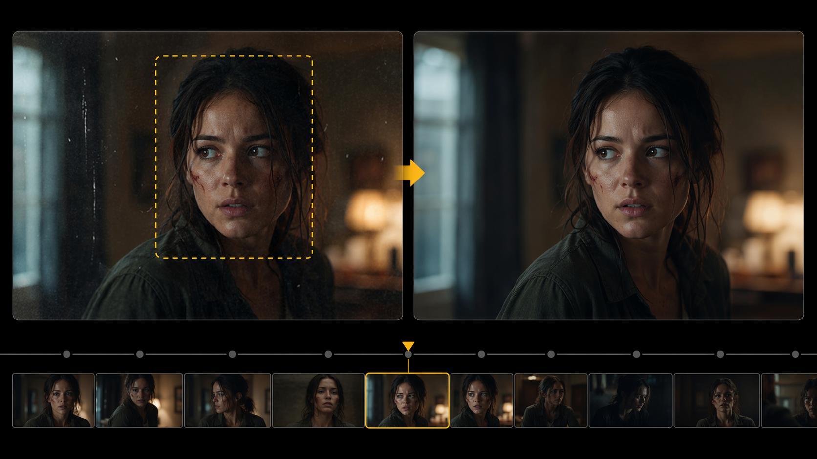 AI Video Scene Correction mobile hero