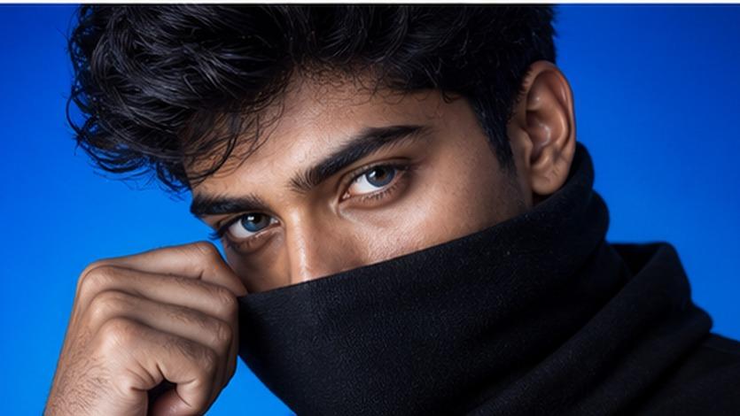 Blue Background Eyes Photo Editing Contoh Prompts 5