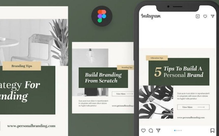 Markenästhetik Figma Instagram-Vorlagen