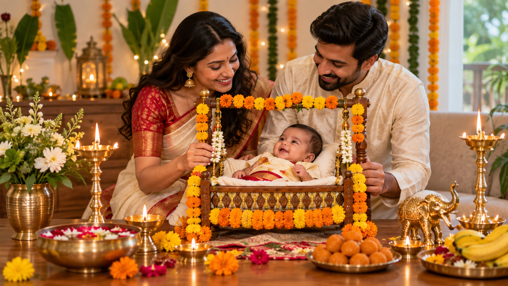 Ganesh Chaturthi baby photo prompts prompt example 2