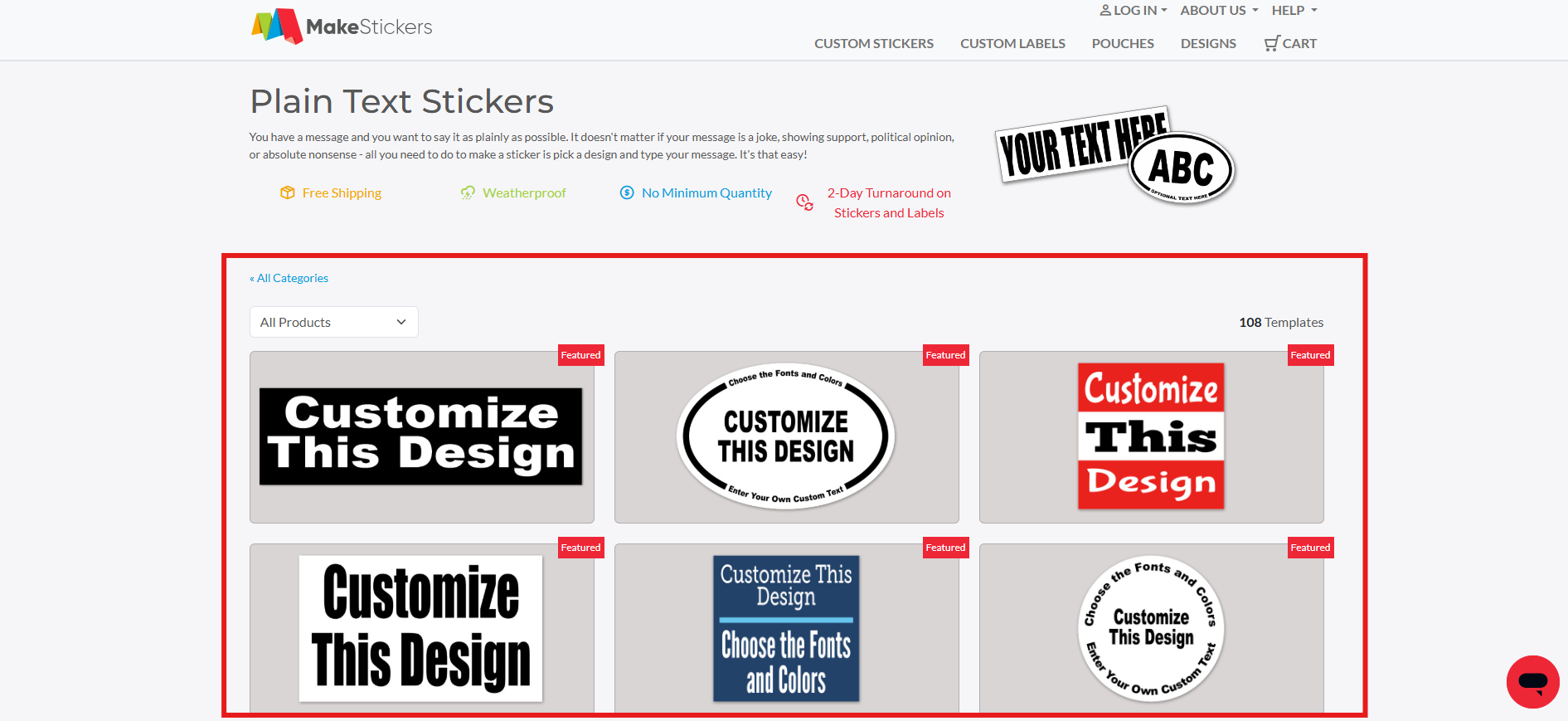 Răsfoiți șabloanele din MakeStickers