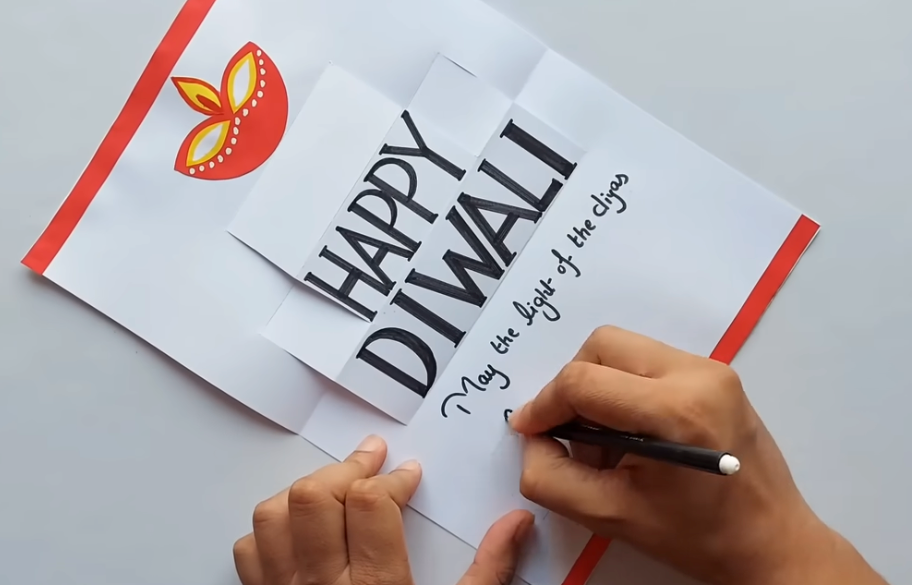 biglietto d'invito per la celebrazione di Diwali