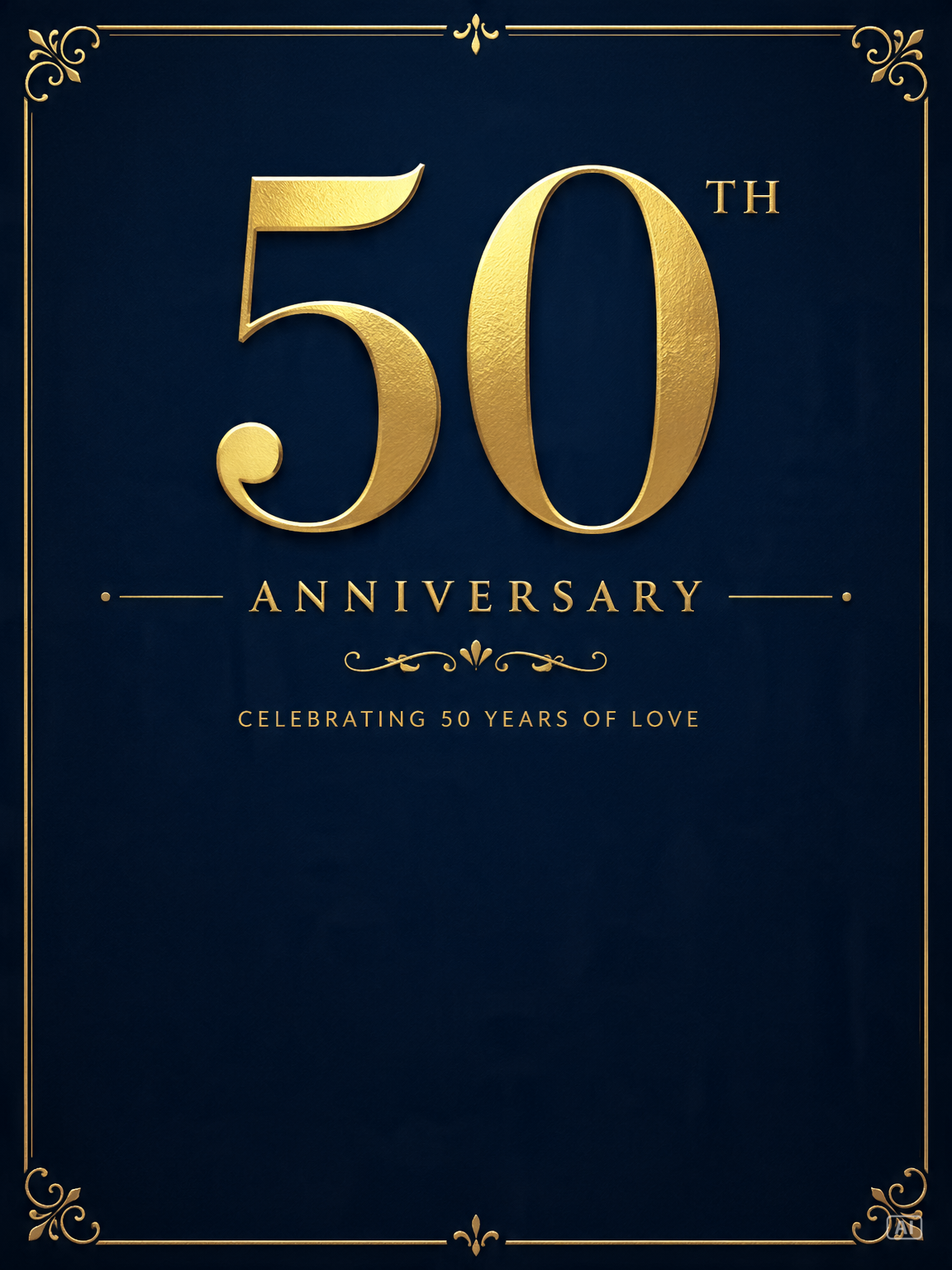 Milestone number anniversary card generated by Pippit