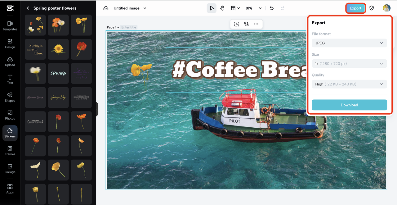 resize tool