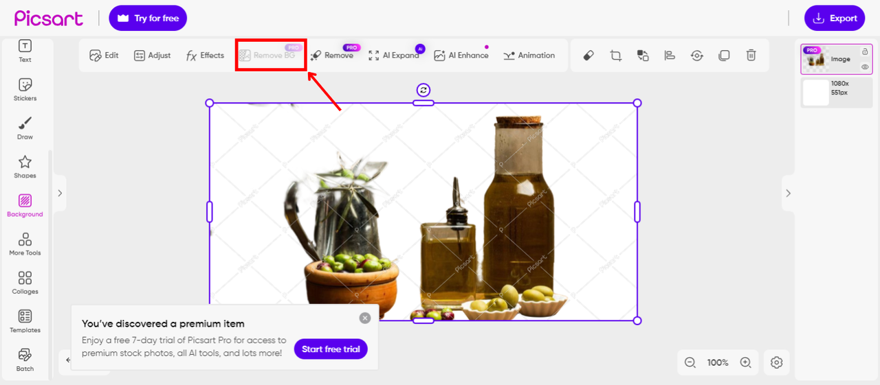 Select and upload