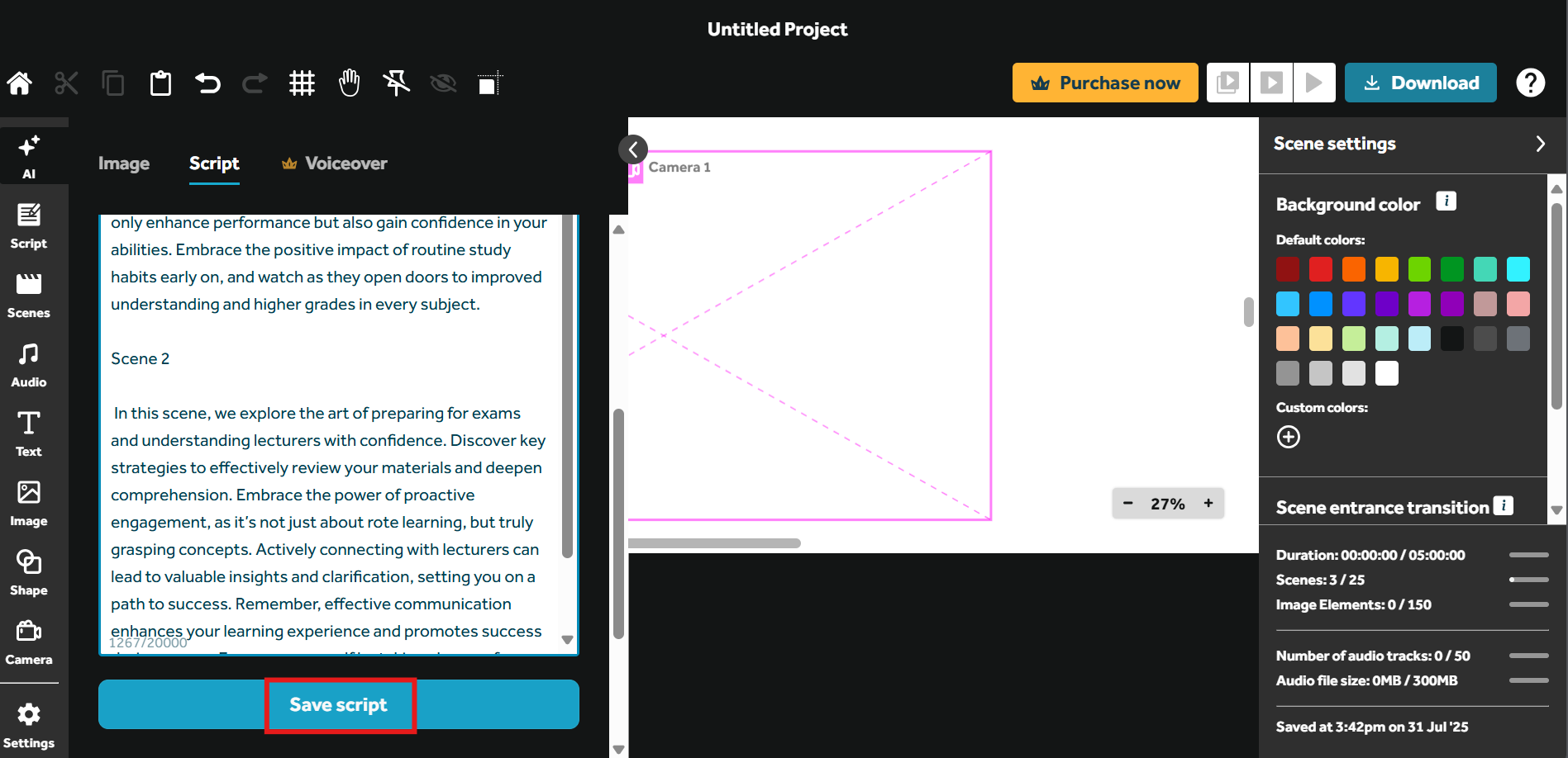 Motion-Graphics-Skript