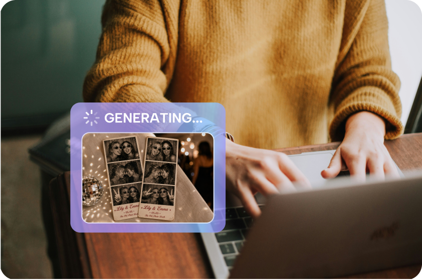Create shareable keepsakes in minutes