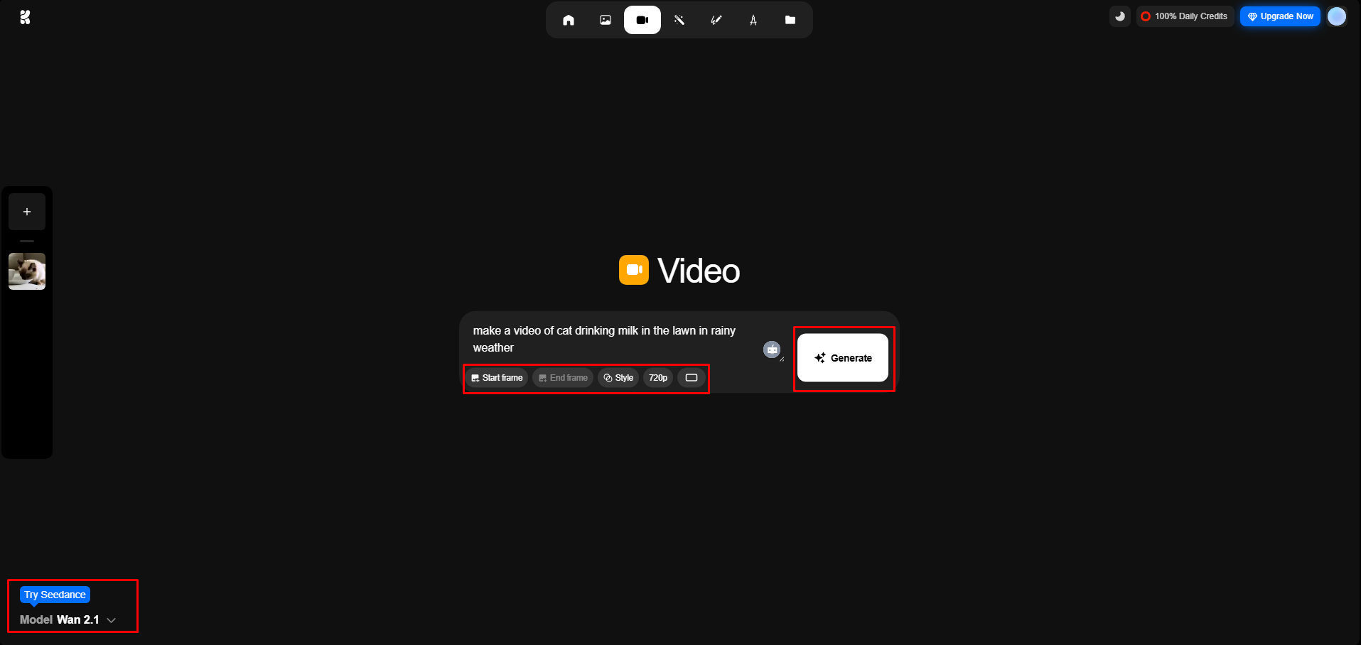 Valitse tyyli, asetukset ja luo video