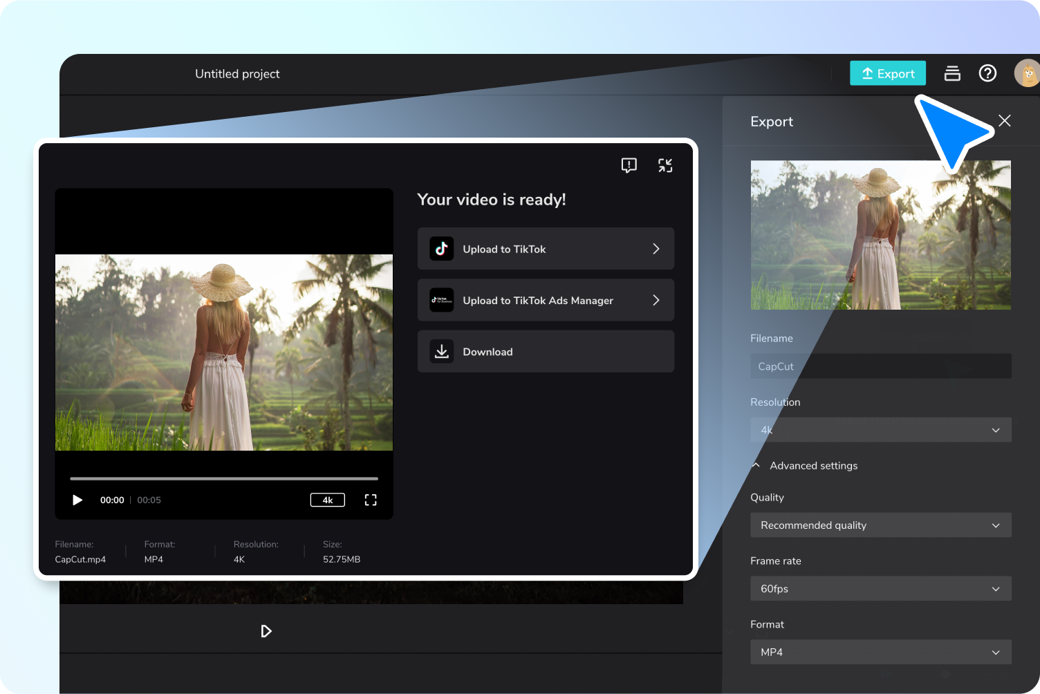 Step 3: Export or share
