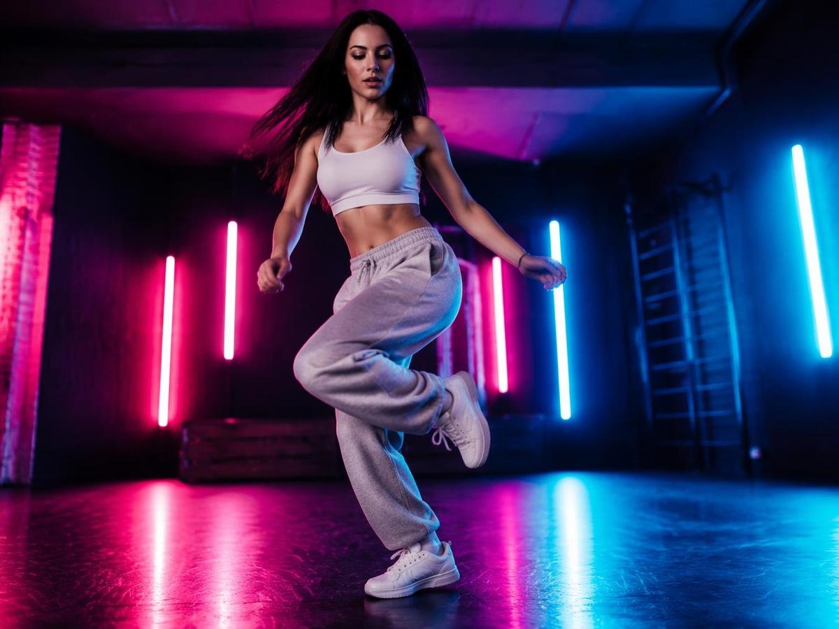 AI shuffle dance generator kartu prompt foto asli yang berbeda 1 dalam 4: 3