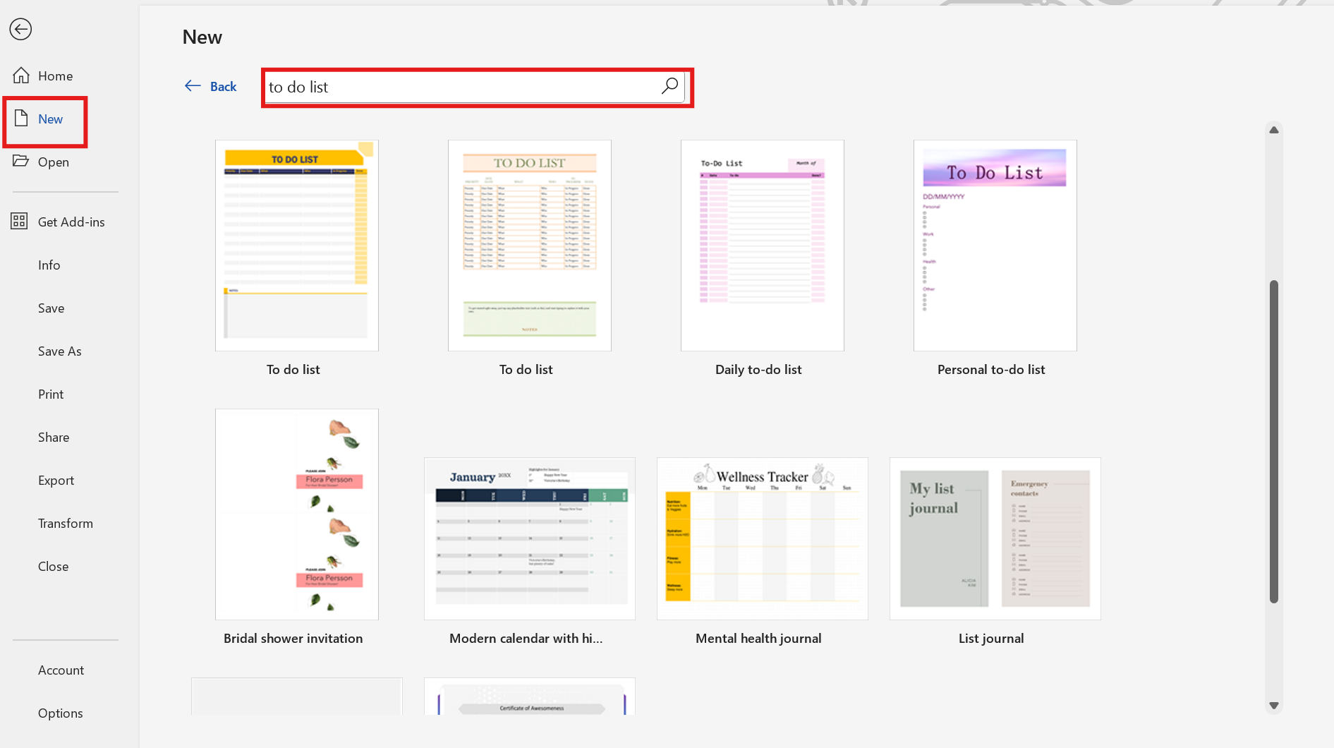 To do list creator
