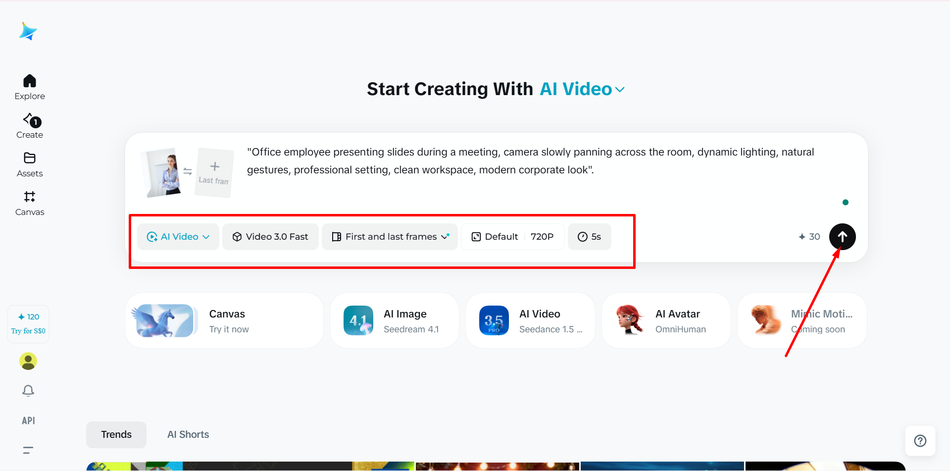 Ajustement des paramètres vidéo pour l'IA image sur vidéo dans Dreamina
