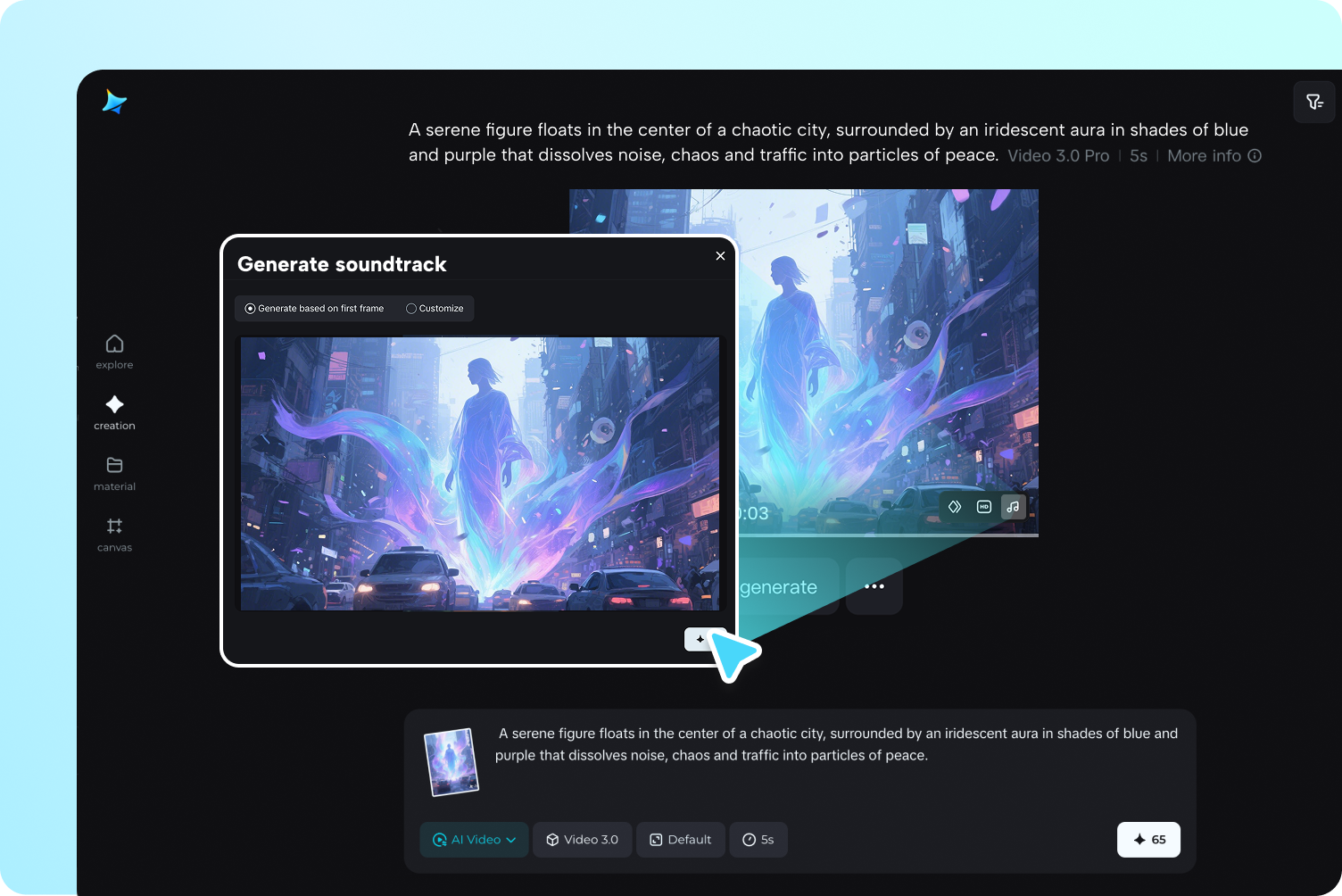 Genera videos y música con IA
