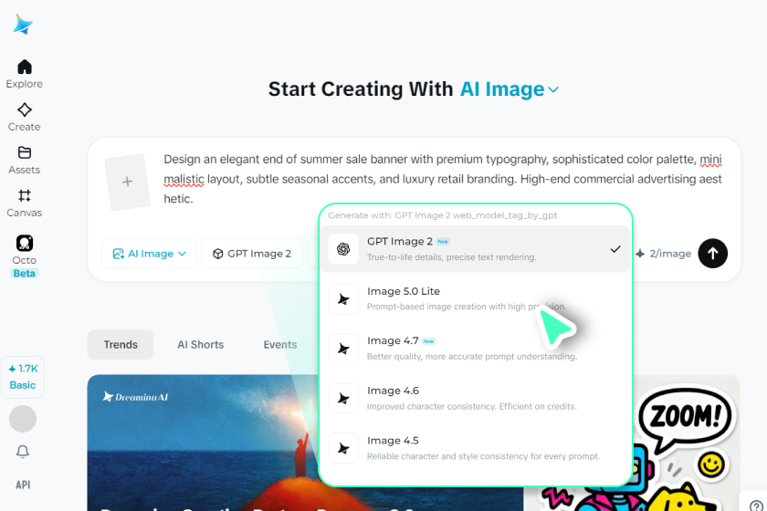 Customize your settings and generate