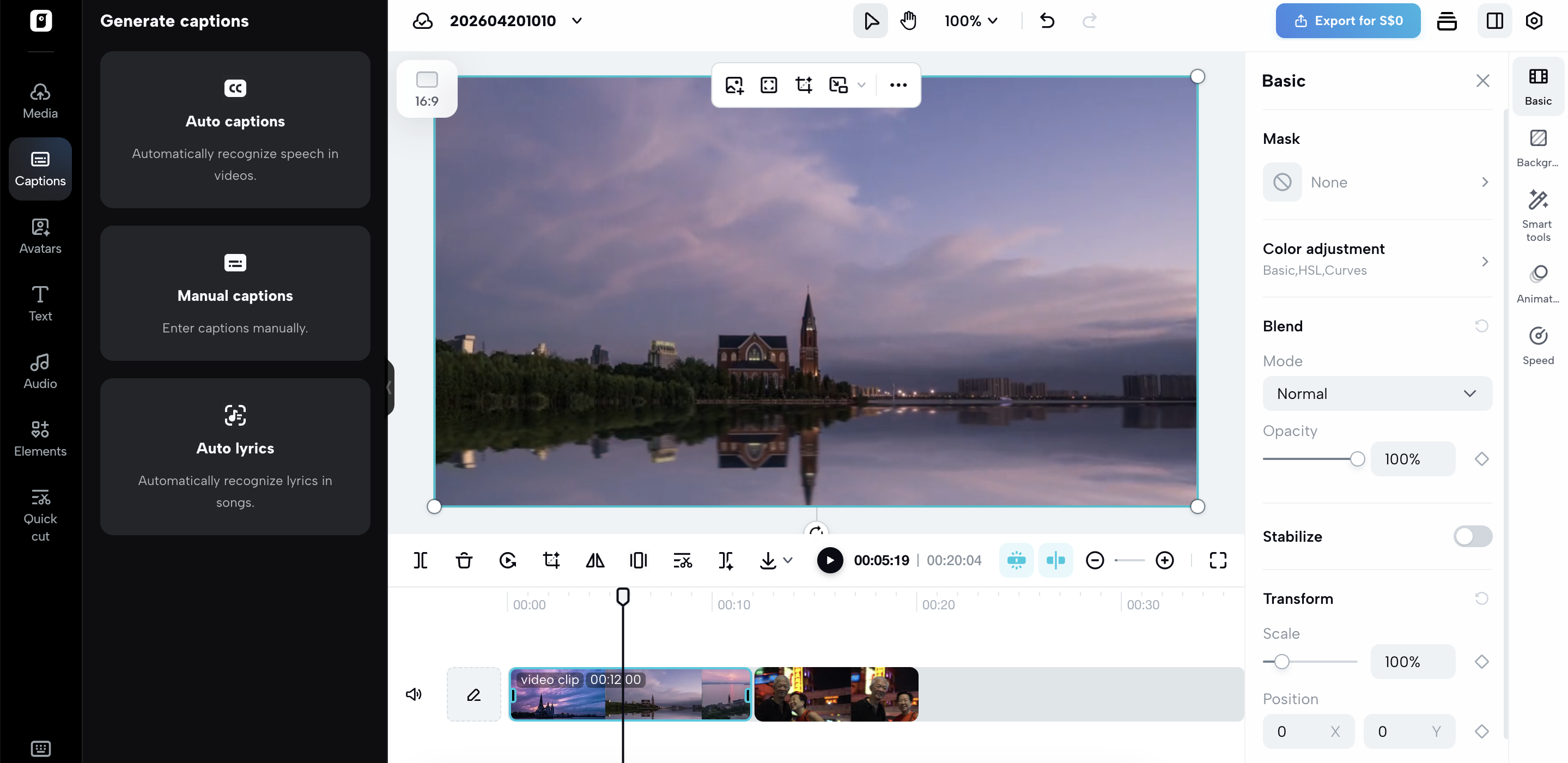 Edit and optimize