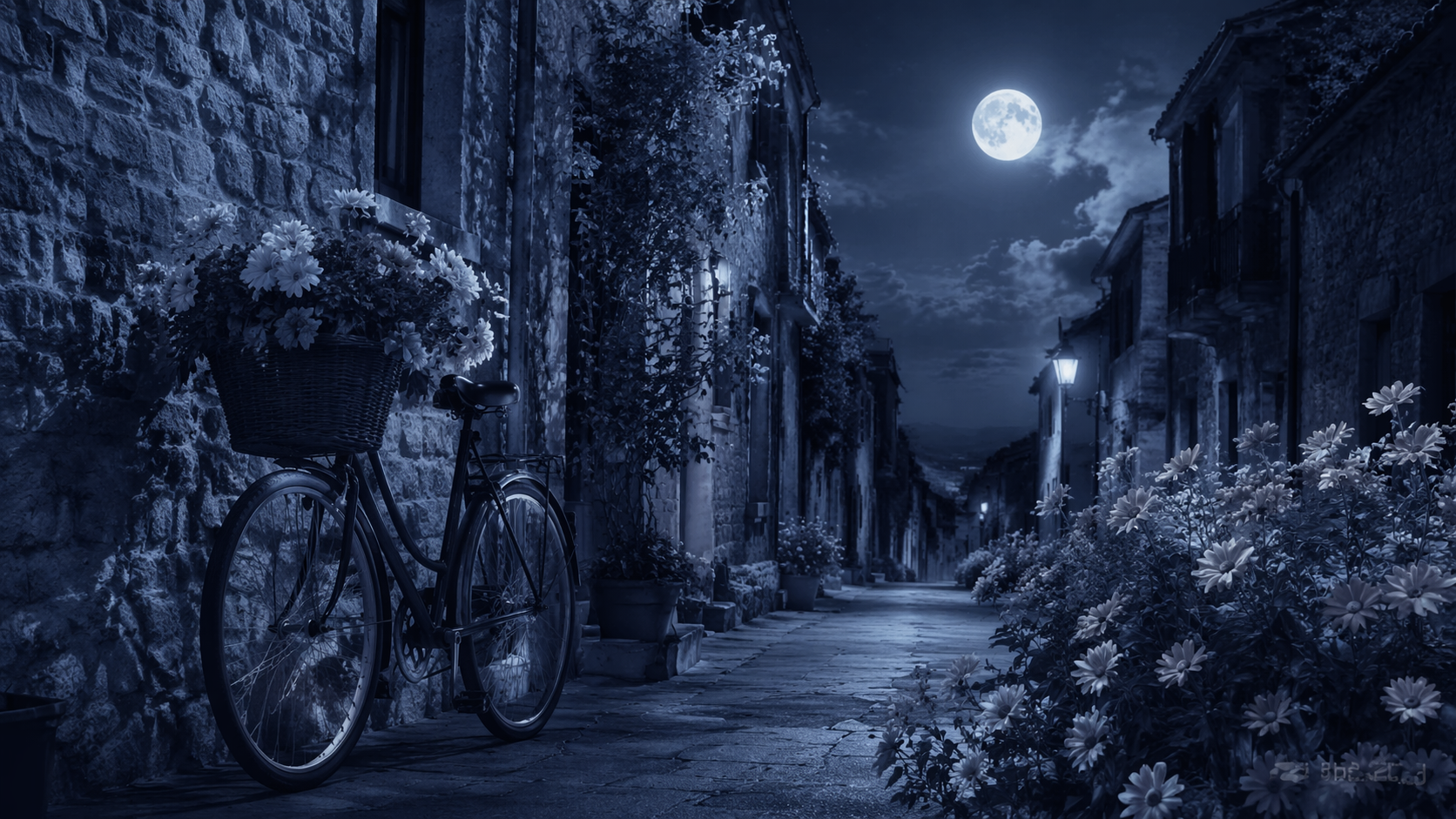 Dreamina AI moonlight filter prompt halimbawa 5: Lunar Fashion Editorial