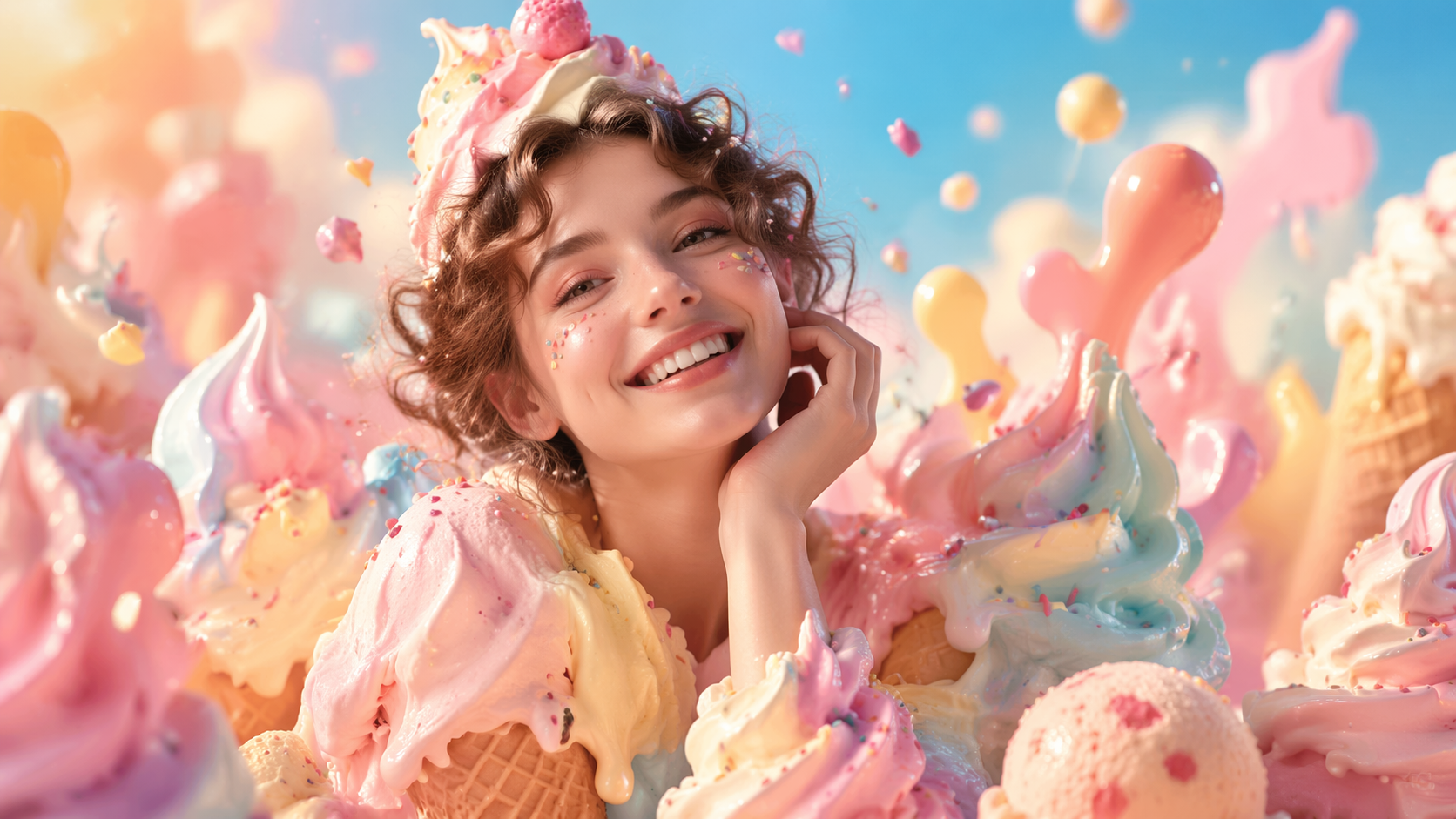 Dreamina AI ice cream filter hero image